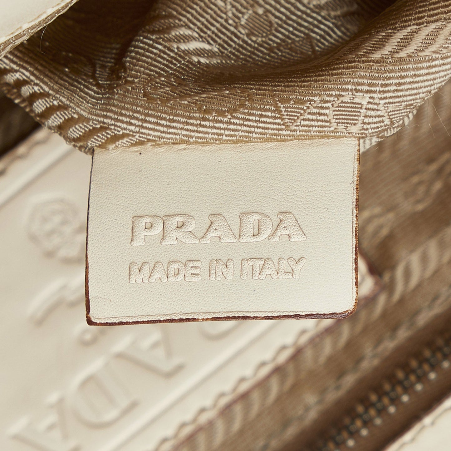 PRADA Canapa Logo Frame Handbag