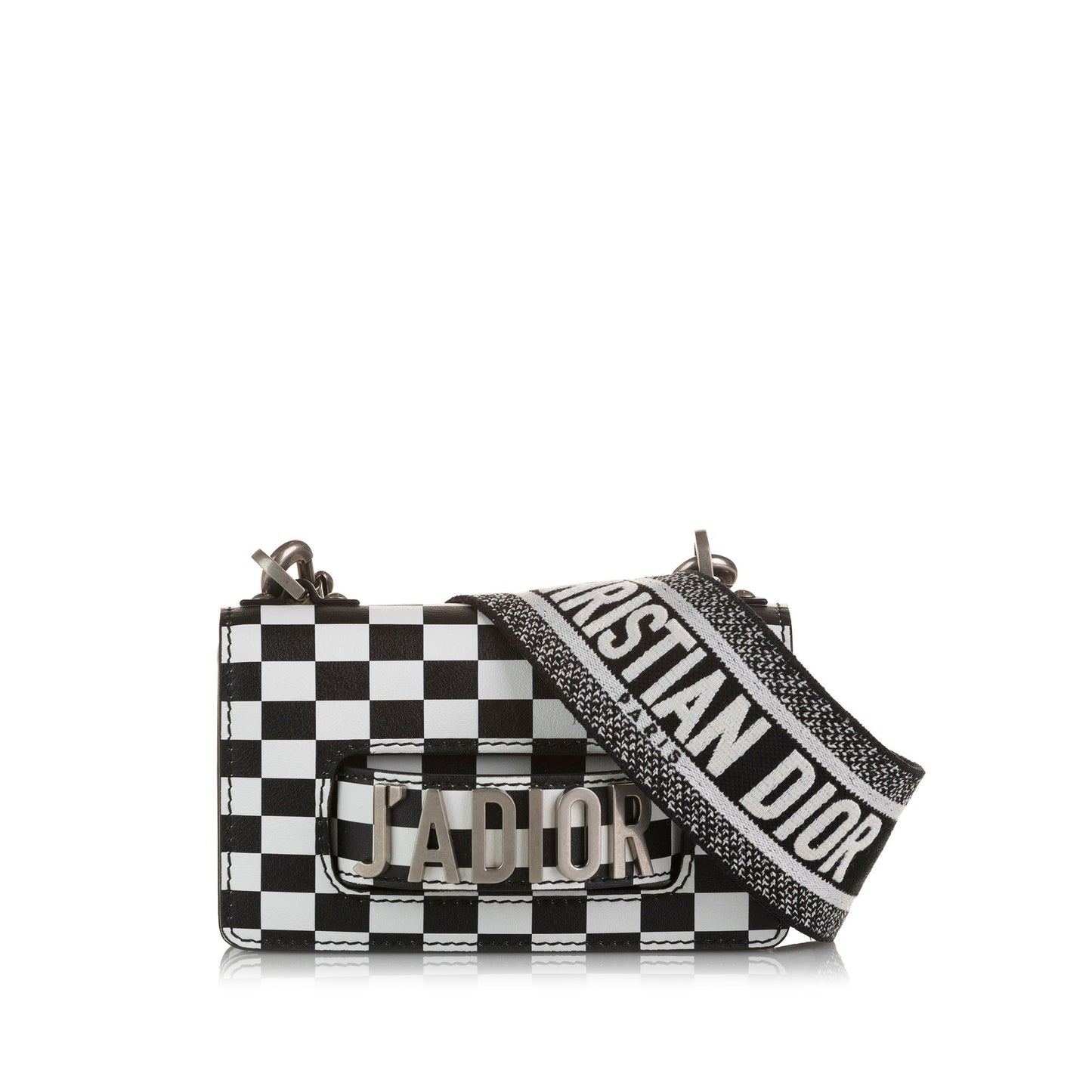 Dior J'Adoir Mini Checkered Calfskin Leather