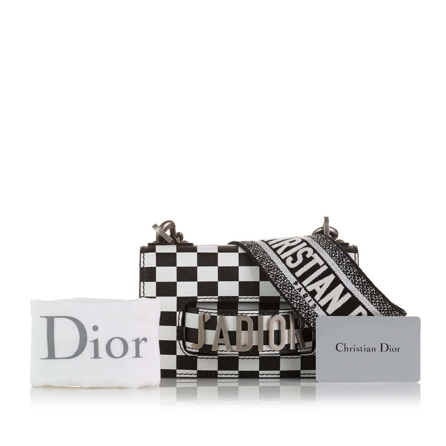 Dior J'Adoir Mini Checkered Calfskin Leather