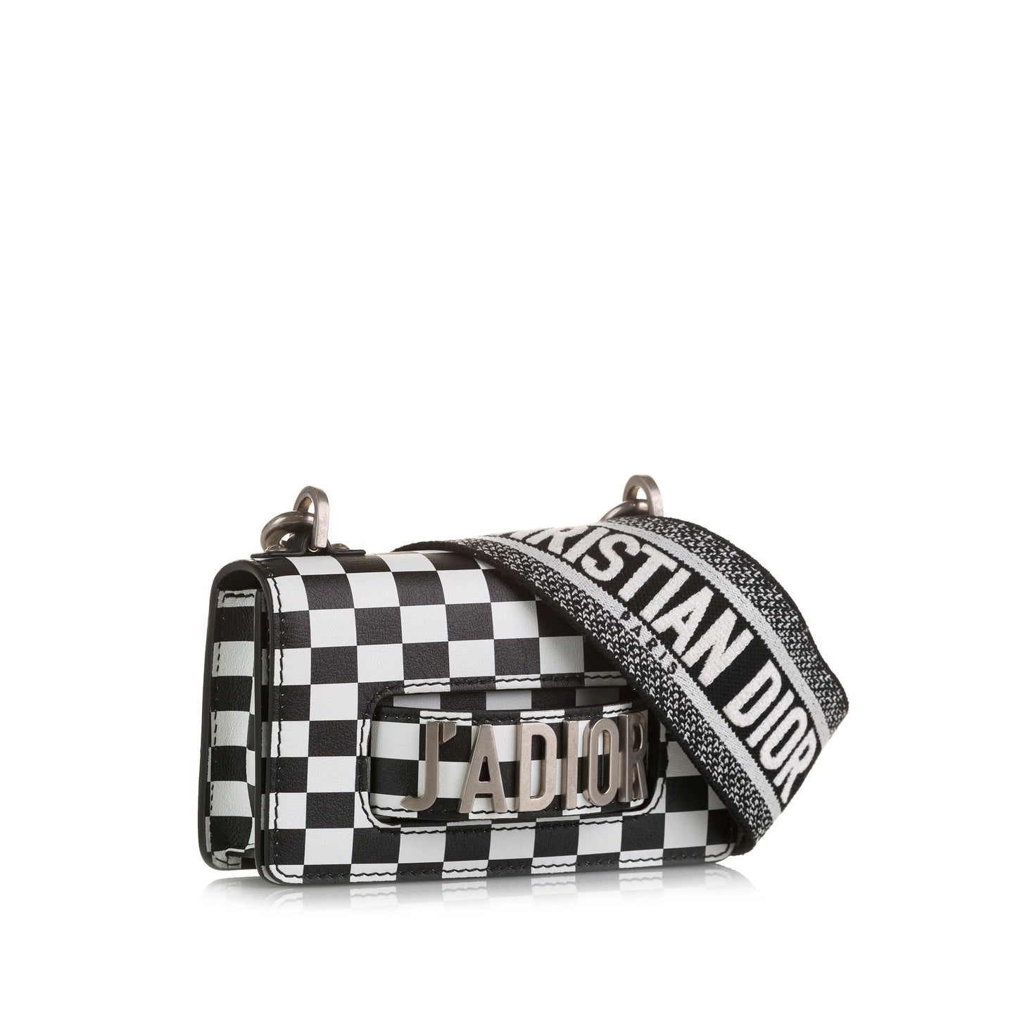 Dior J'Adoir Mini Checkered Calfskin Leather