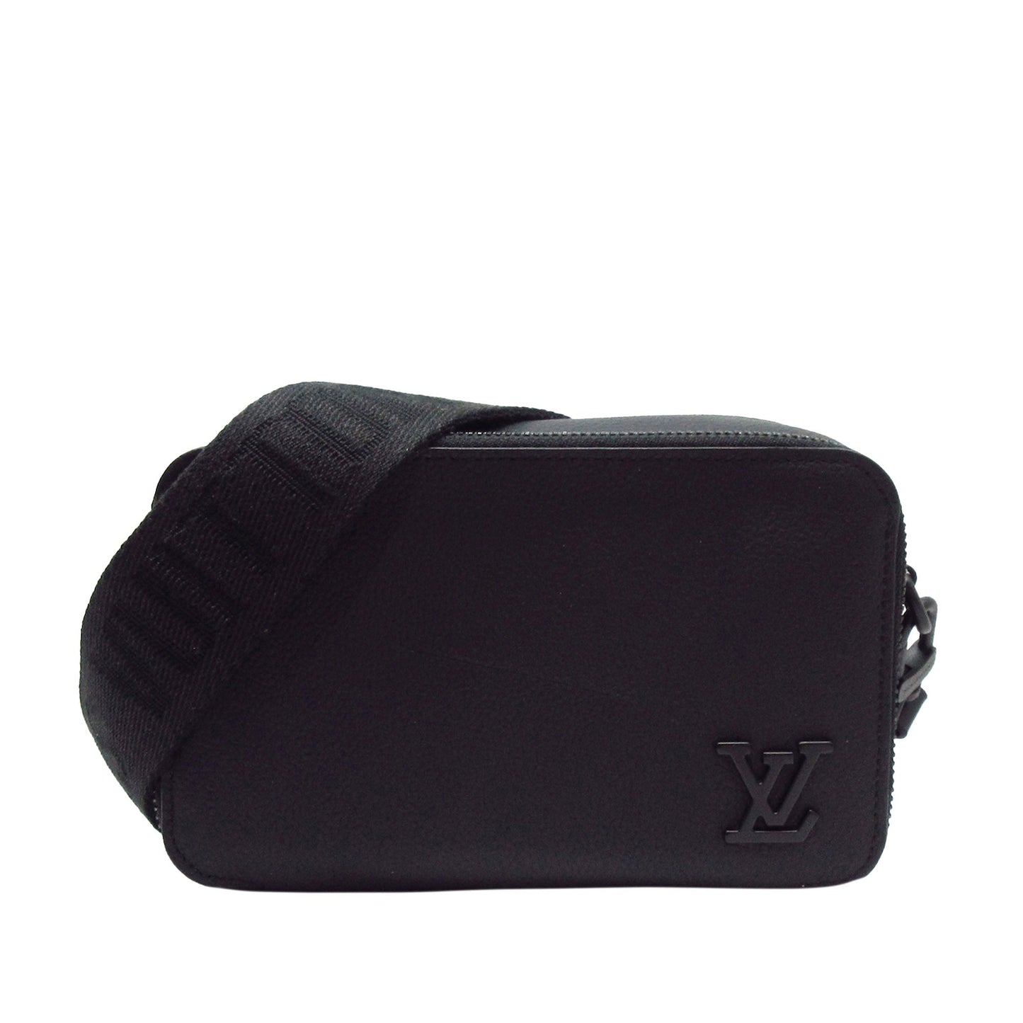 Louis Vuitton Alpha Wearable Wallet Black Calfskin