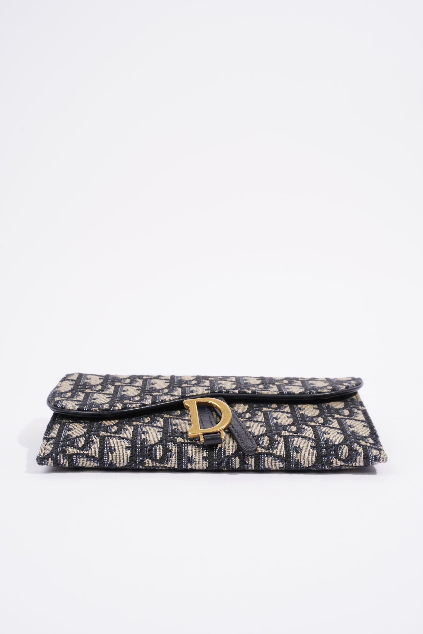 Christian Dior Saddle Wallet On Chain Oblique Canvas