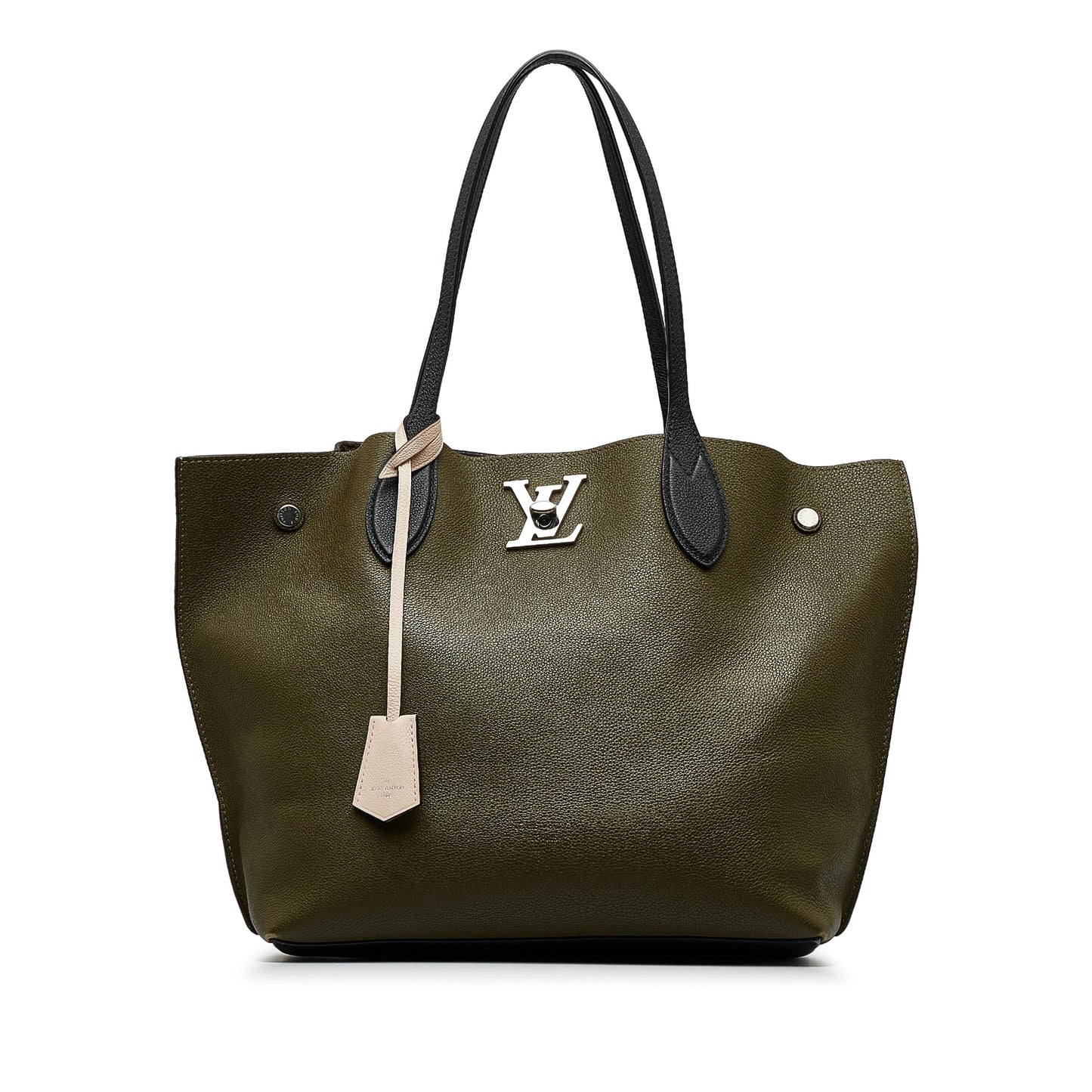 Green Louis Vuitton Lockme Go Tote