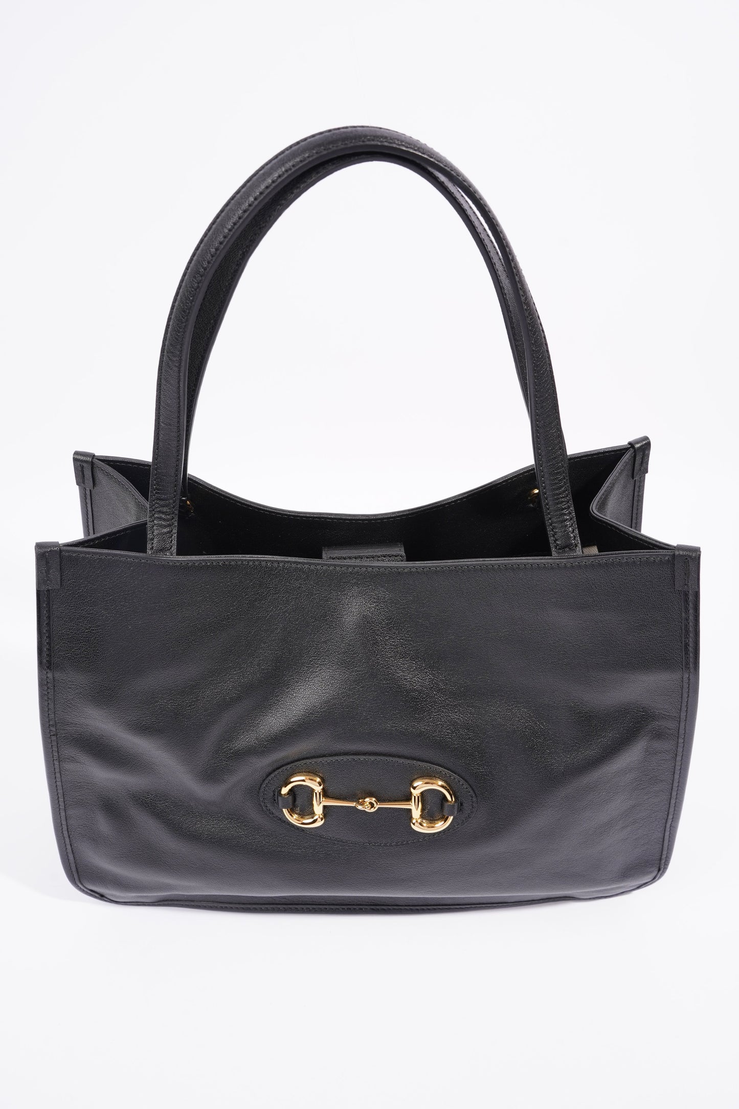 Gucci Horsebit Tote Black Leather