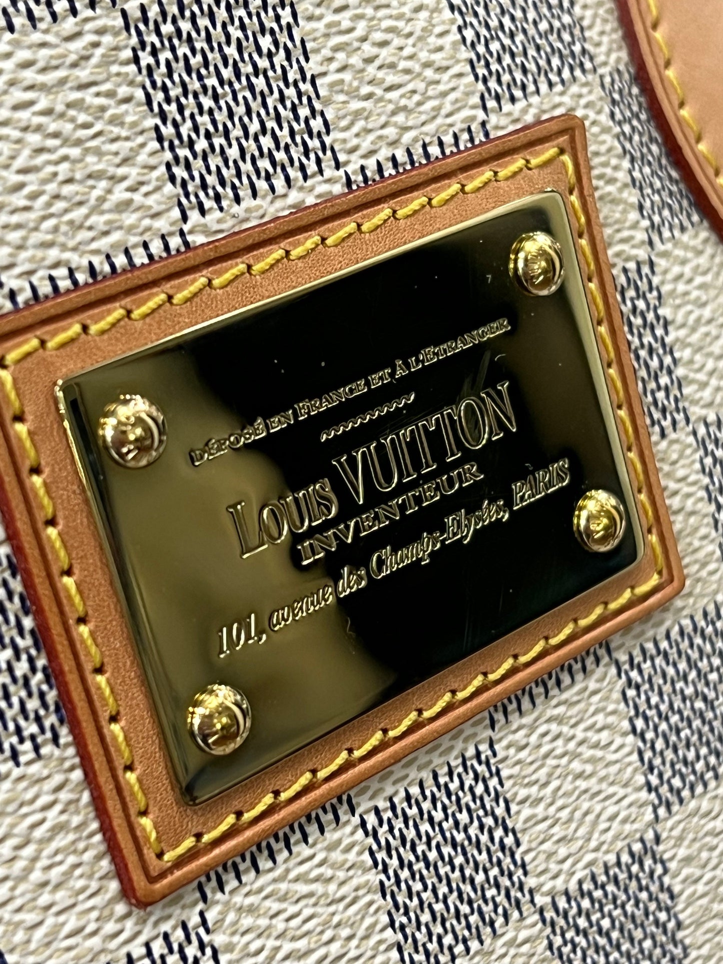 LOUIS VUITTON DAMIER AZUR HAMPSTEAD PM TOTE BAG