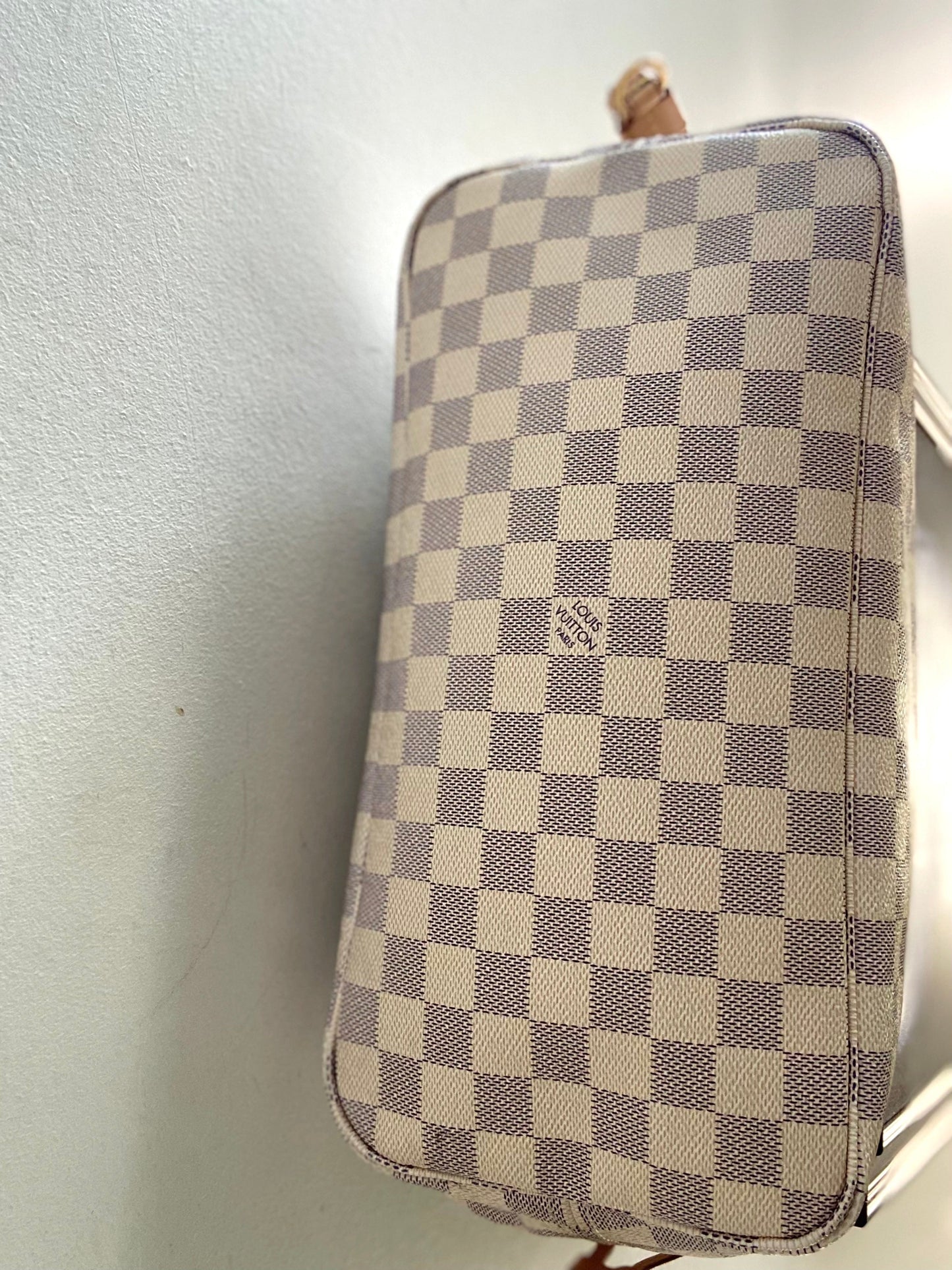 LOUIS VUITTON DAMIER AZUR NEVERFULL MM TOTE BAG