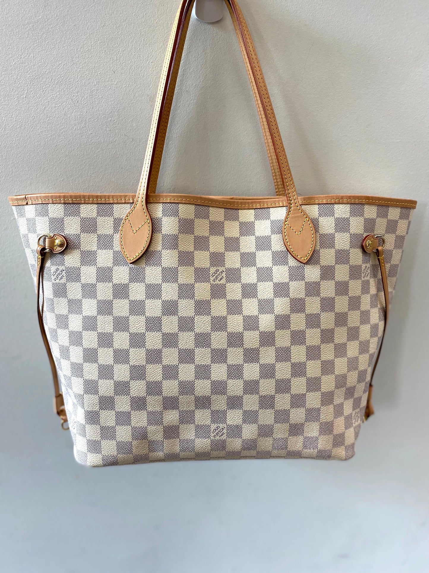 LOUIS VUITTON DAMIER AZUR NEVERFULL MM TOTE BAG