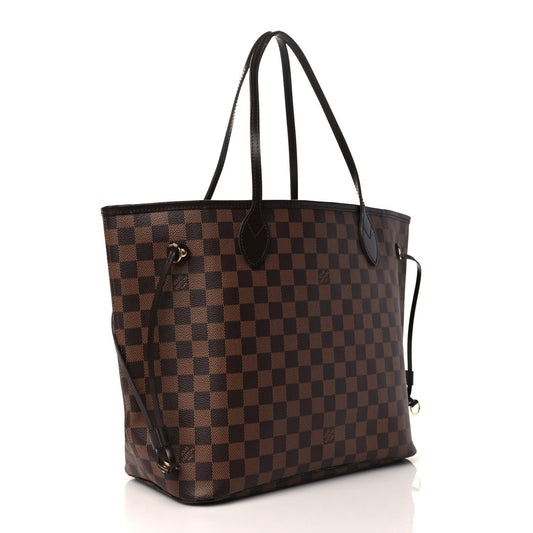 LOUIS VUITTON DAMIER EBENE NEVERFULL MM TOTE BAG