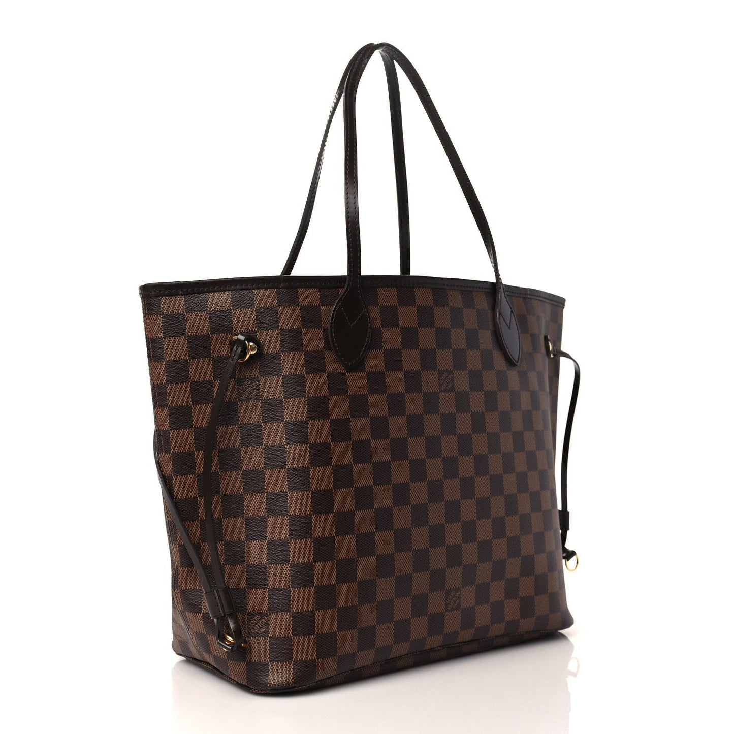 LOUIS VUITTON DAMIER EBENE NEVERFULL MM TOTE HANDBAG