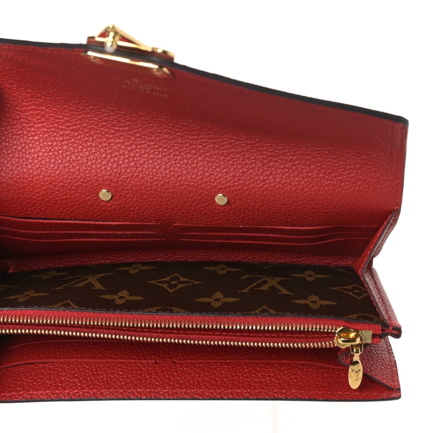 LOUIS VUITTON MONOGRAM PALLAS WALLET CHERRY