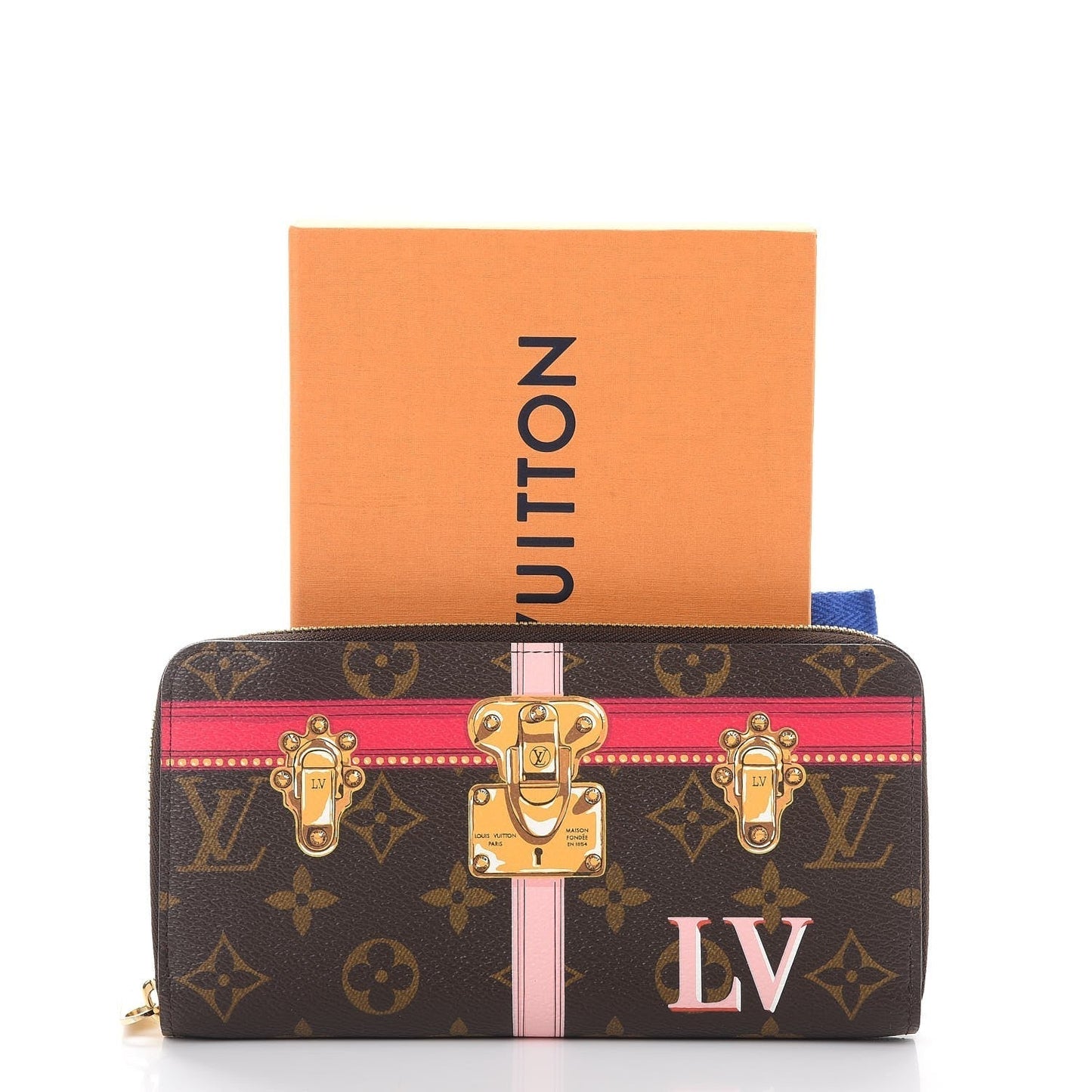 LOUIS VUITTON MONOGRAM SUMMER TRUNKS ZIPPY WALLET