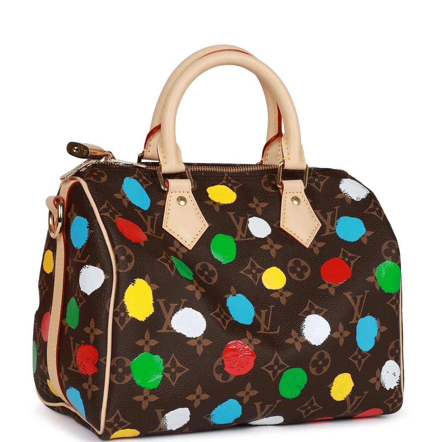 Louis Vuitton x Yayoi Kusama Monogram Speedy Bandouliere 25