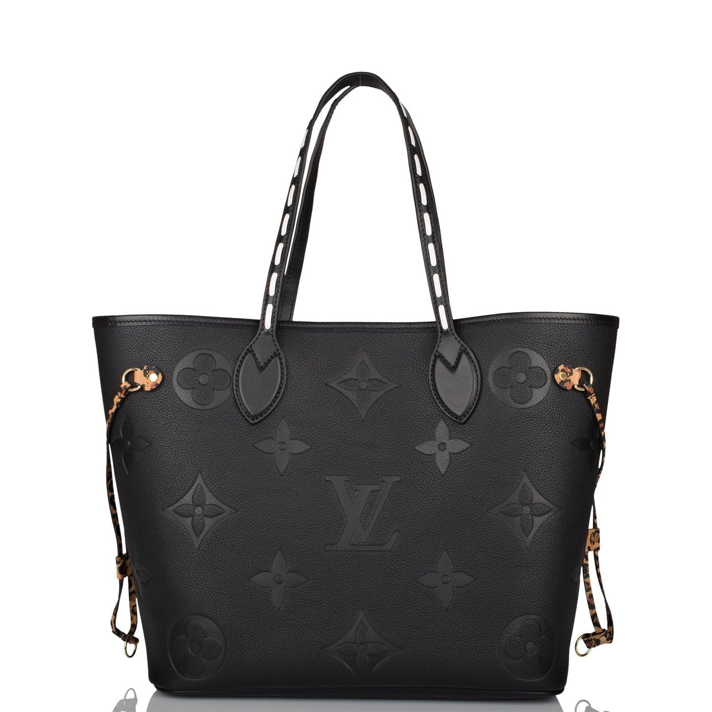 Louis Vuitton Black Wild At Heart Giant Monogram Empreinte Neverfull MM