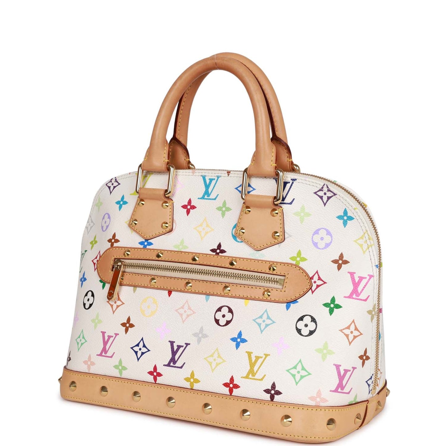 Vintage Louis Vuitton Monogram Multicolor White Alma