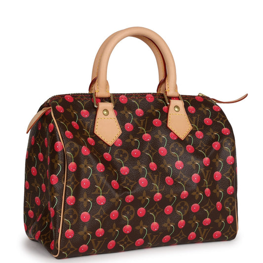 Vintage Louis Vuitton Cherry Cerises Monogram Speedy 25