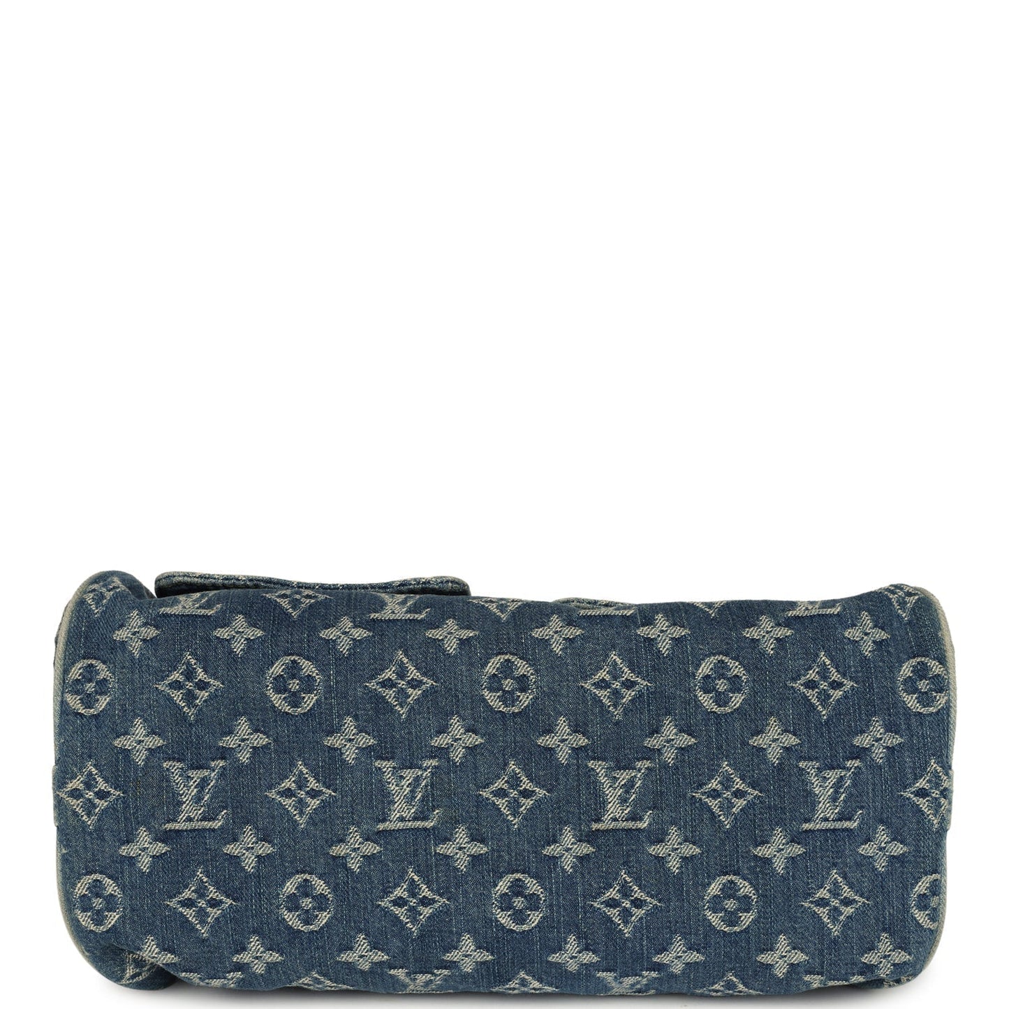 Vintage Louis Vuitton Neo Speedy Blue Denim Monogram Gold Hardware