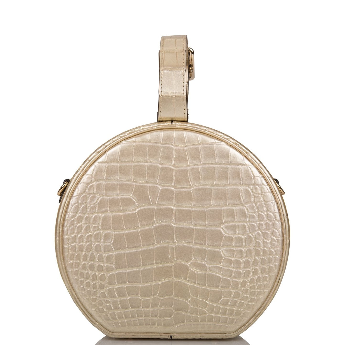 Louis Vuitton Gold Matte Alligator Petite Boite Chapeau