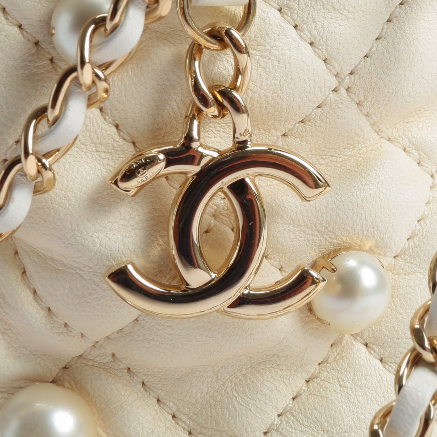 CHANEL Quilted Mini About Pearls Drawstring - OUTLET FINAL SALE