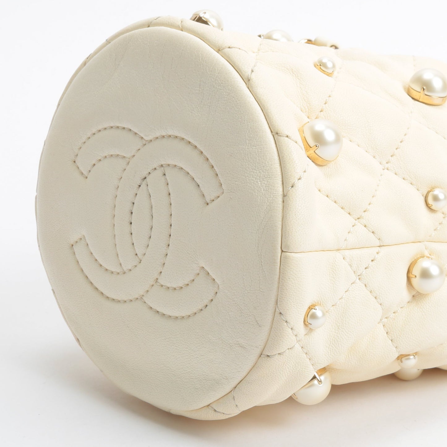 CHANEL Quilted Mini About Pearls Drawstring - OUTLET FINAL SALE