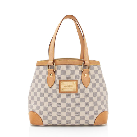 Louis Vuitton Damier Azur Hampstead PM Tote (SHF-zhjGY2)