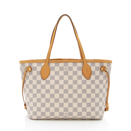 Louis Vuitton Damier Azur Neverfull PM Tote (SHF-J4KzAC)