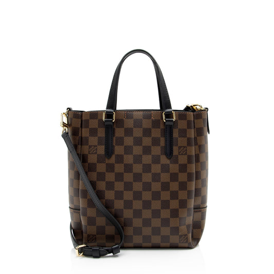 Louis Vuitton Damier Ebene Belmont PM Tote (SHF-NhyEwF)