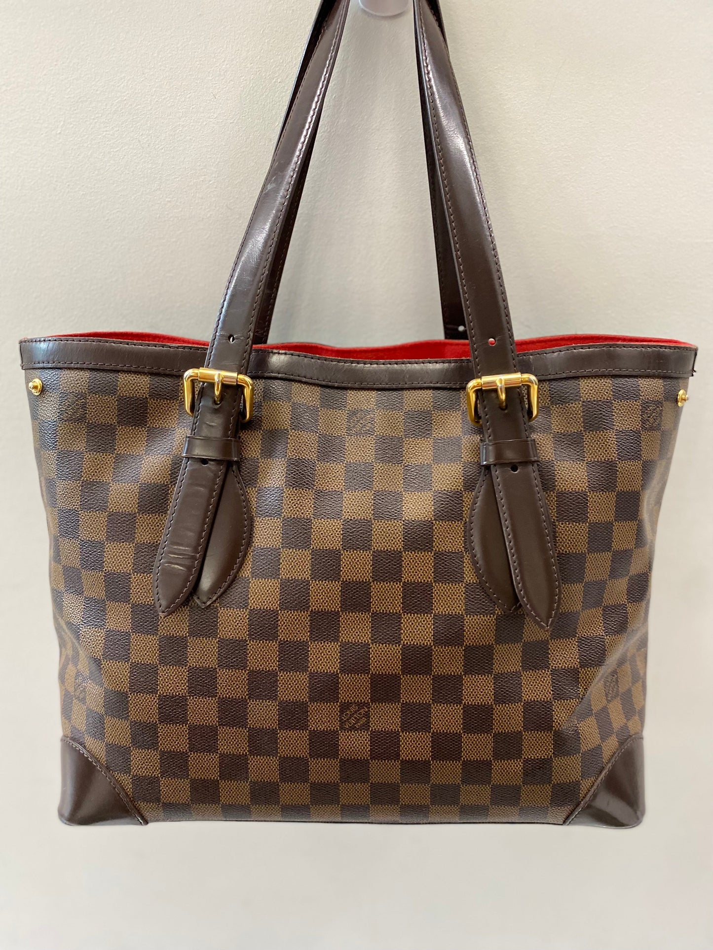 LOUIS VUITTON DAMIER EBENE HAMPSTEAD MM TOTE BAG