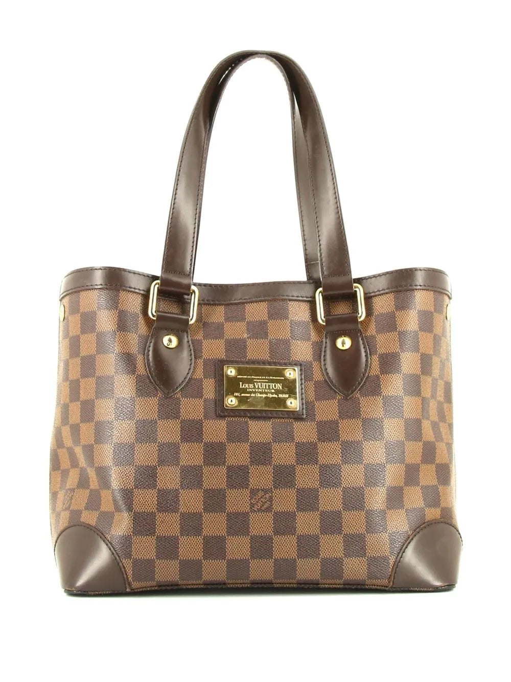 LOUIS VUITTON DAMIER EBENE HAMPSTEAD MM TOTE BAG