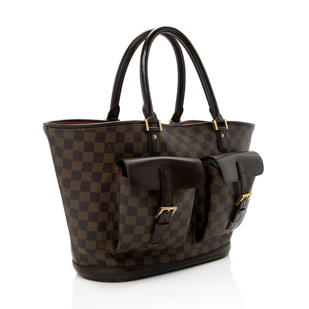 Louis Vuitton Damier Ebene Manosque GM Tote (SHF-14599)