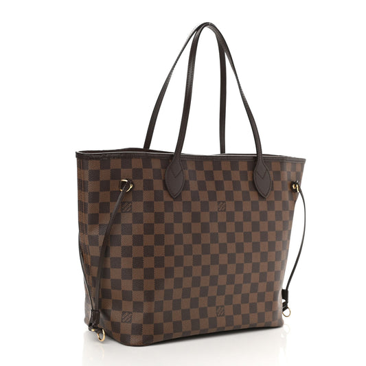 LOUIS VUITTON DAMIER EBENE NEVERFULL MM TOTE BAG