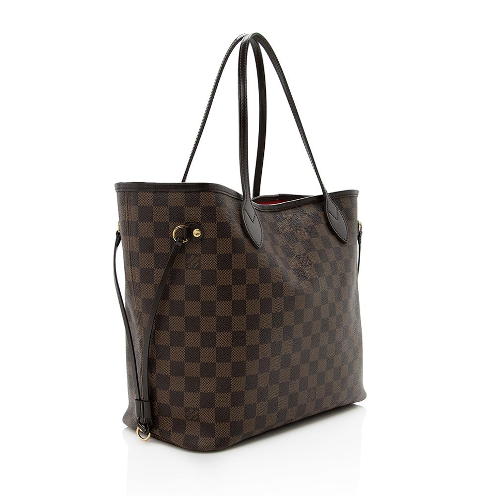 Louis Vuitton Damier Ebene Neverfull MM Tote (SHF-14430)