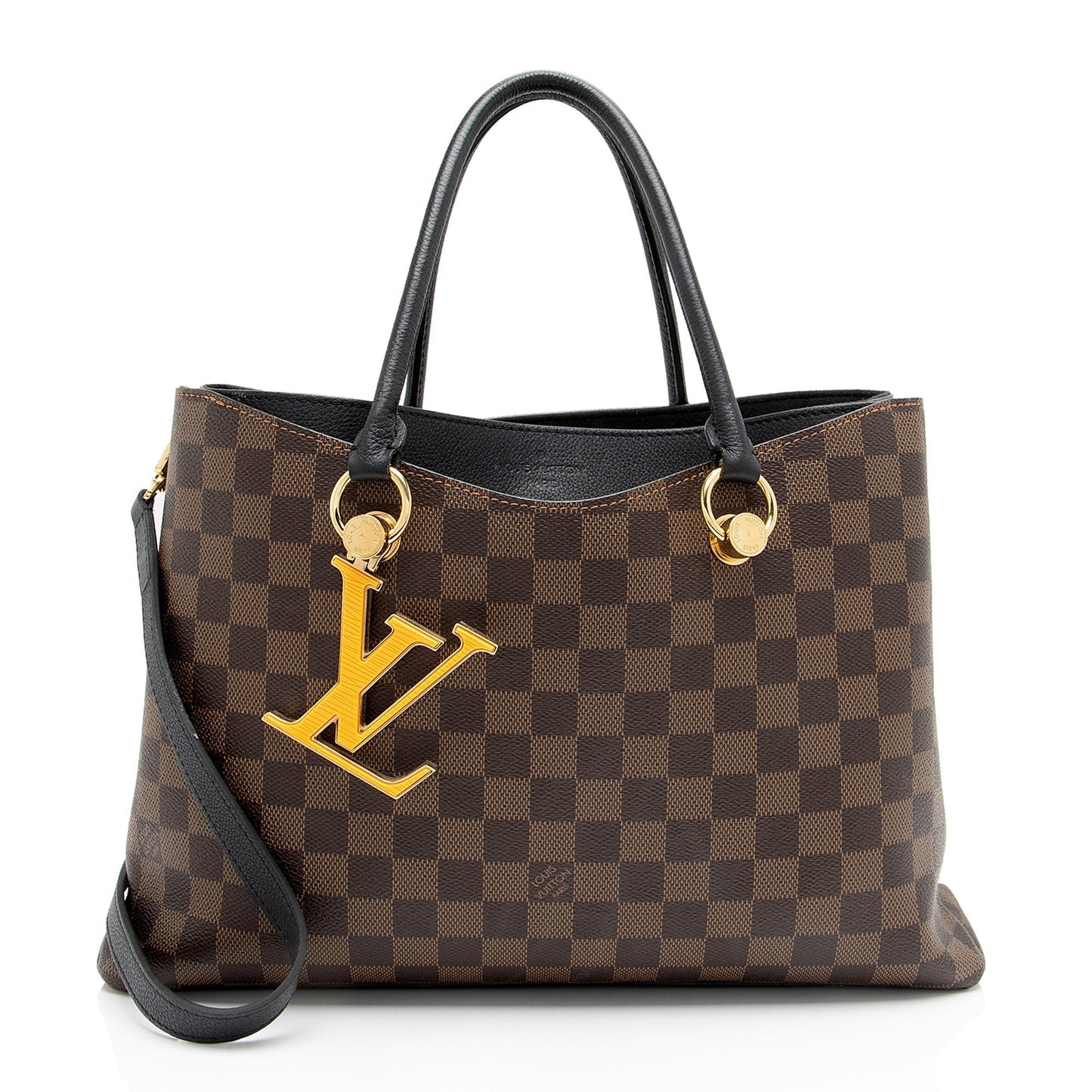 Louis Vuitton Damier Ebene Riverside Tote (SHF-0eGWDx)