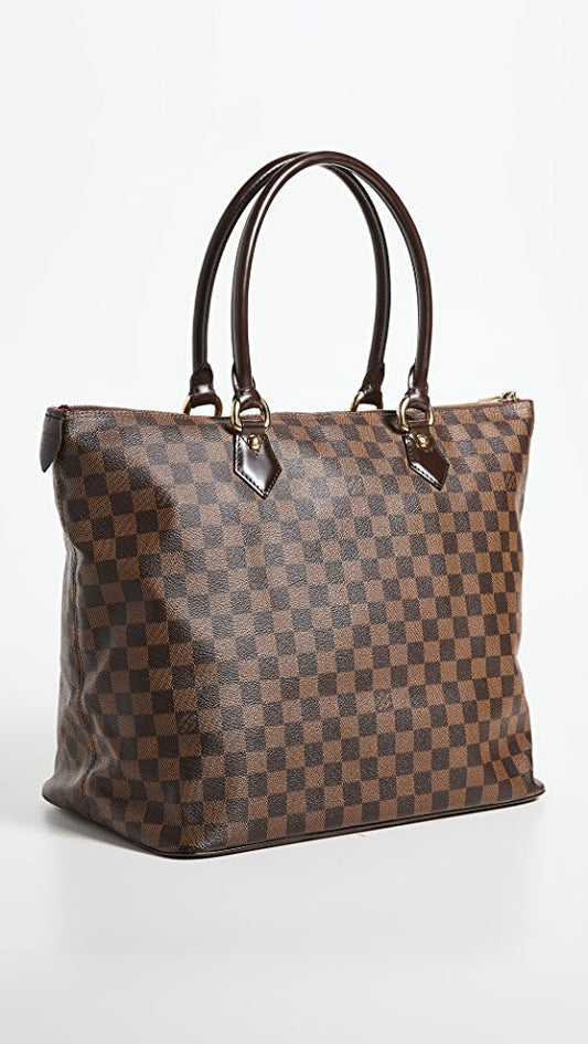 LOUIS VUITTON DAMIER EBENE SALEYA GM TOTE