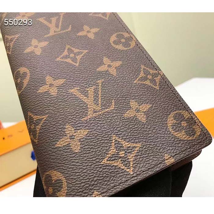 Louis Vuitton LV Unisex Brazza Wallet Brown Monogram Canvas