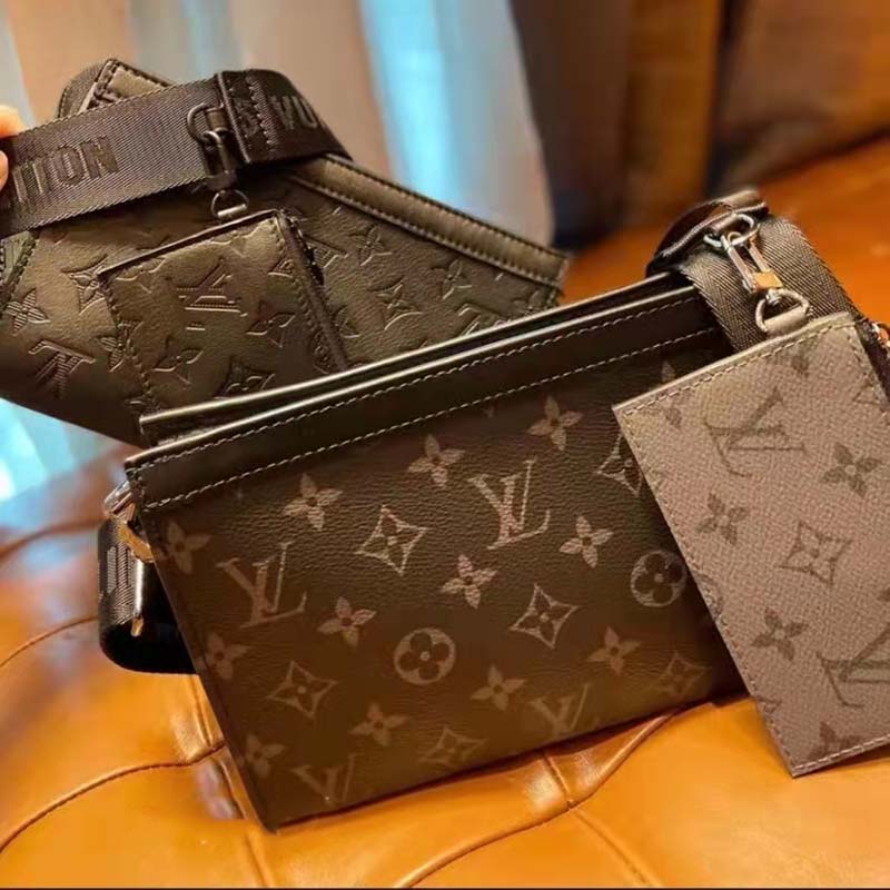 Louis Vuitton LV Unisex Gaston Wearable Wallet Monogram Eclipse Reverse Coated Canvas