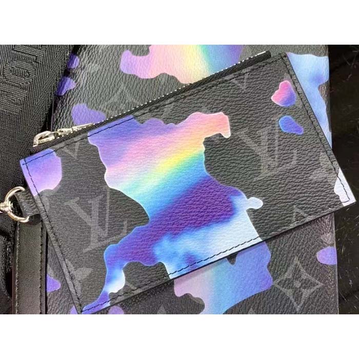 Louis Vuitton LV Unisex Gaston Wearable Wallet Sunrise Monogram Eclipse Coated Canvas