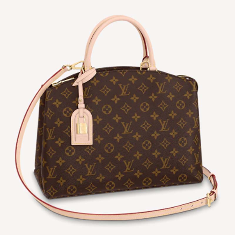 Louis Vuitton LV Unisex Grand Palais Tote Brown Monogram Coated Canvas