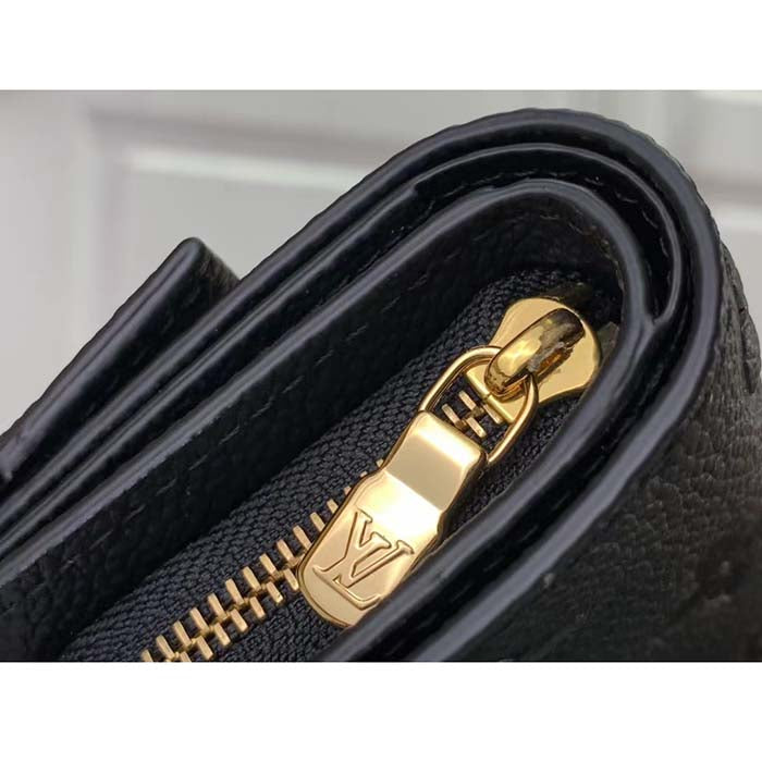 Louis Vuitton LV Unisex Métis Compact Wallet Black Monogram Empreinte Embossed Supple Grained Cowhide Leather