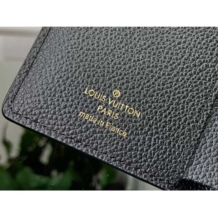 Louis Vuitton LV Unisex Métis Compact Wallet Black Monogram Empreinte Embossed Supple Grained Cowhide Leather