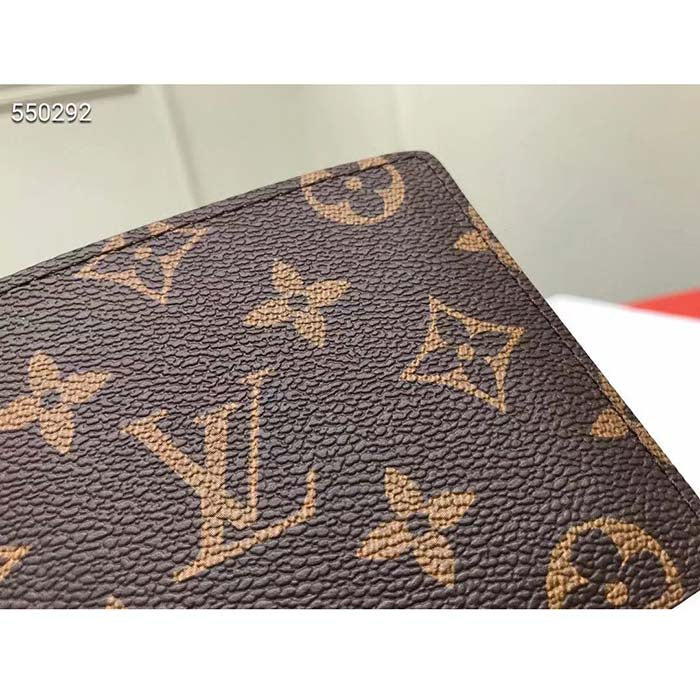 Louis Vuitton LV Unisex Multiple Wallet Coated Canvas Cowhide Leather Canvas Lining