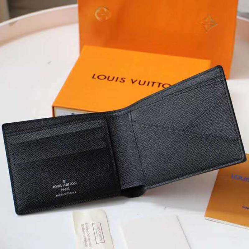 Louis Vuitton LV Unisex Multiple Wallet Giant Damier Ebene Canvas