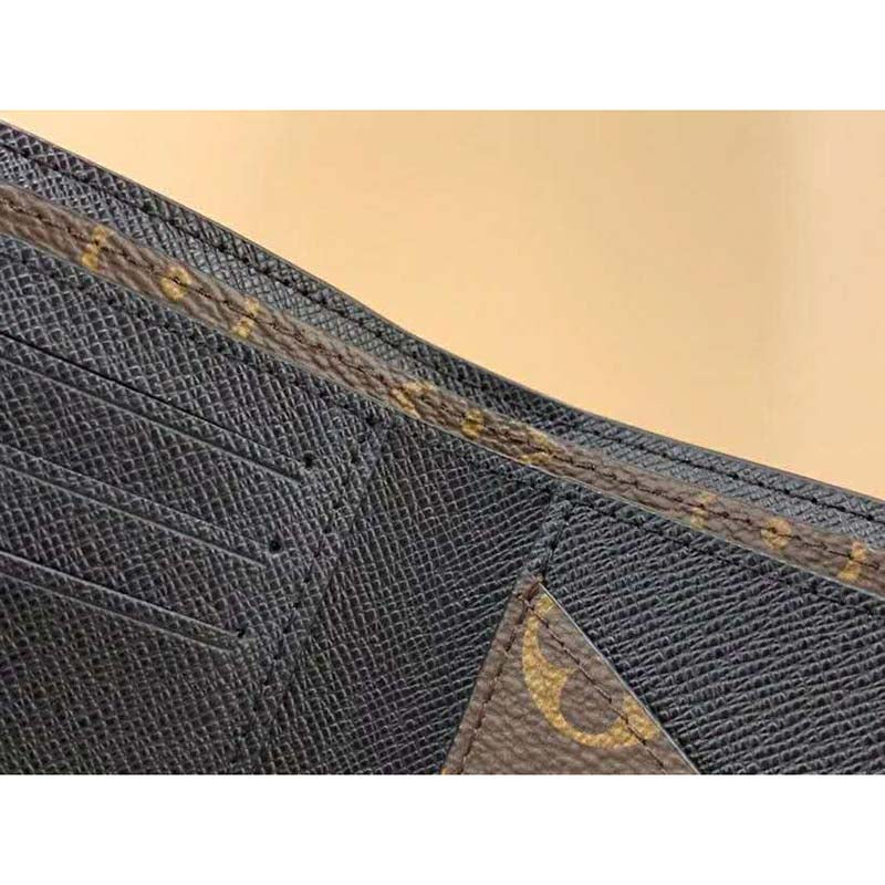 Louis Vuitton LV Unisex Multiple Wallet Monogram Macassar Coated Canvas