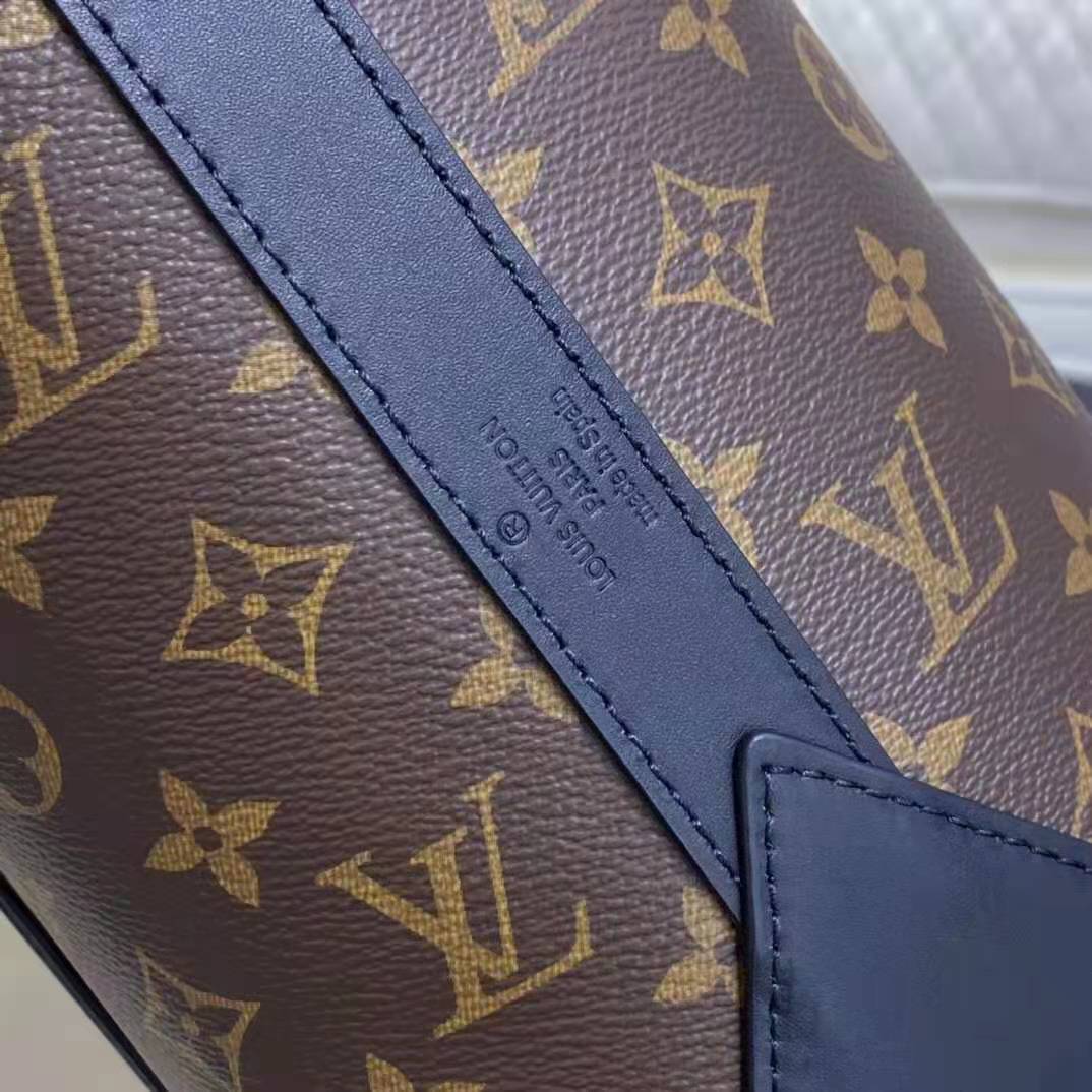 Louis Vuitton LV Unisex WeekEnd Tote PM Monogram Macassar Coated Canvas Cowhide Leather