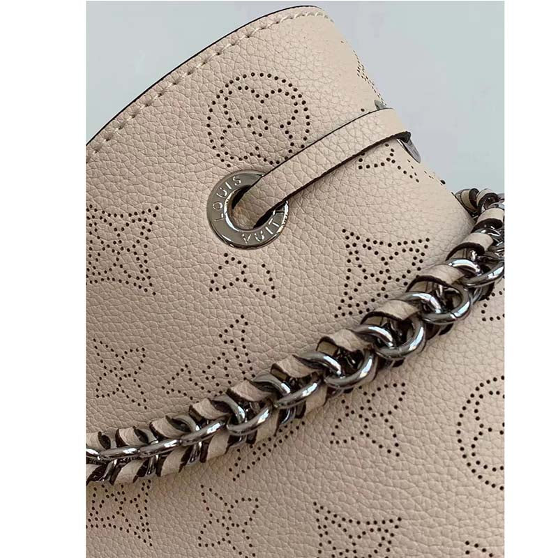 Louis Vuitton LV Women Bella Tote Crème Beige Mahina Perforated Calfskin