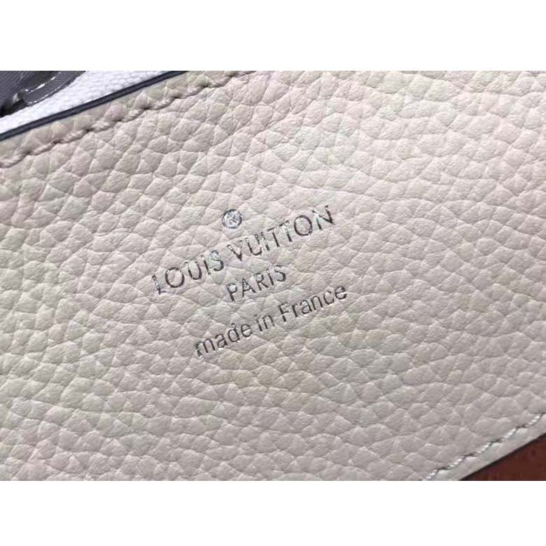 Louis Vuitton LV Women Bella Tote Crème Beige Mahina Perforated Calfskin Calf