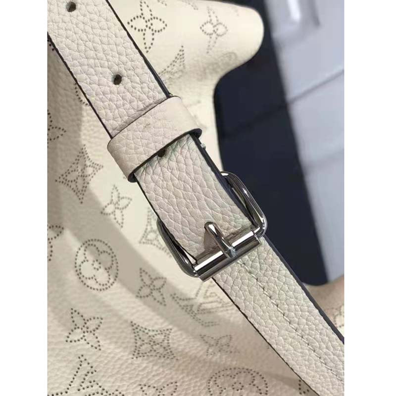 Louis Vuitton LV Women Bella Tote Crème Beige Mahina Perforated Calfskin Calf