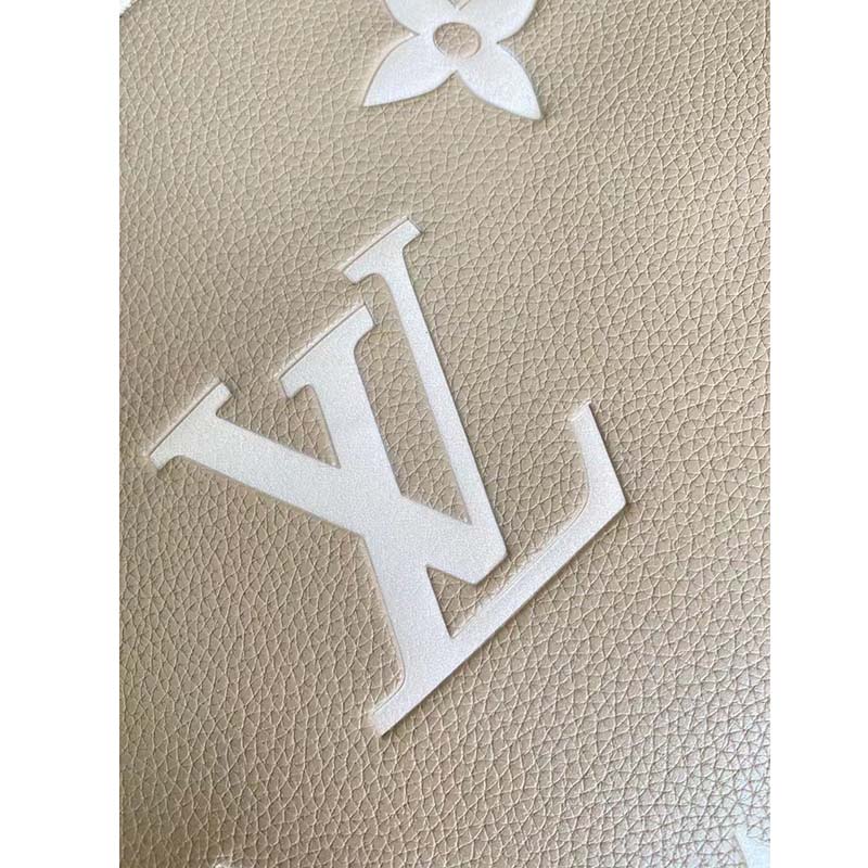 Louis Vuitton LV Women Grand Palais Tote Bag Dove Monogram Embossed Grained Cowhide