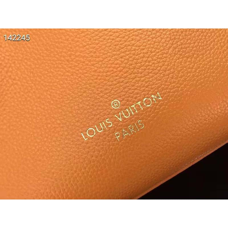 Louis Vuitton LV Women On My Side PM Tote Bag Summer Gold Orange Perforated Calf Leather