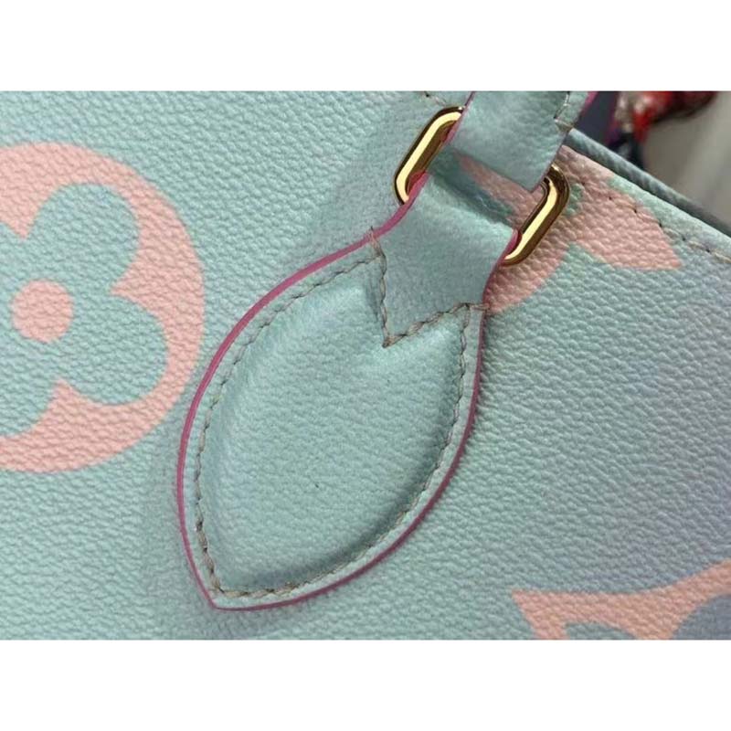 Louis Vuitton LV Women Onthego GM Tote Sunrise Pastel Monogram Coated Canvas