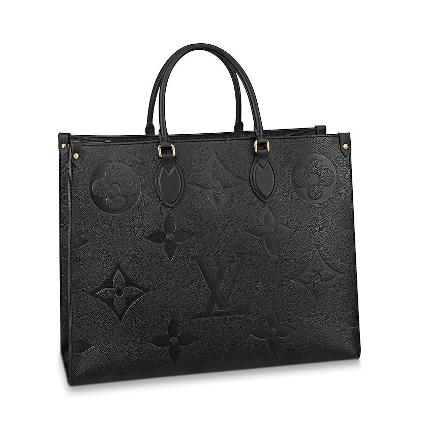 Louis Vuitton LV Women Onthego GM Tote in Monogram Empreinte Giant-Black